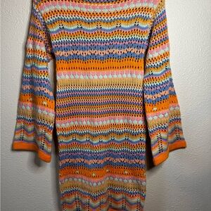 Princess Polly Colorful Knit Long Sleeve Dress